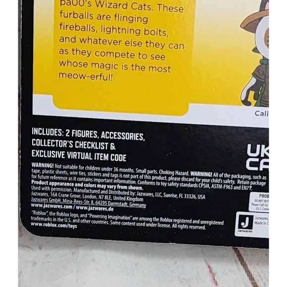 Wizard Cats 9-Piece Interchangeable Figurines Roblox Set with Exclusive Virtual - Picture 7 of 12